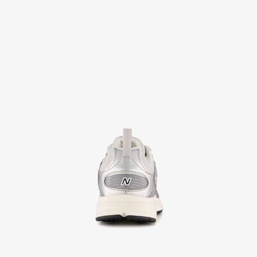408 dames sneakers zilver wit