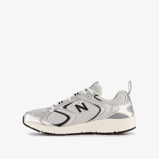 408 dames sneakers zilver wit