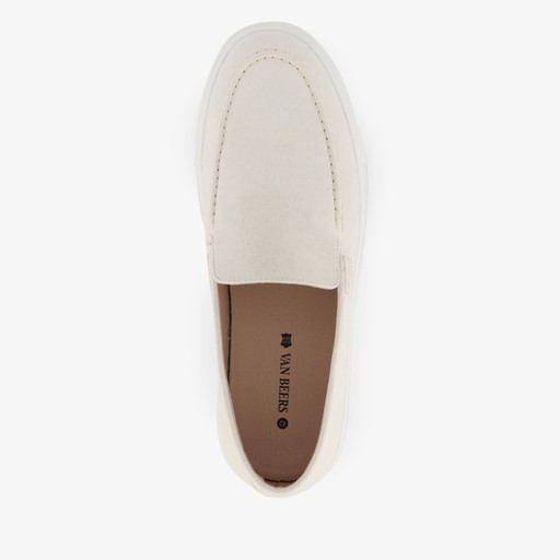 Heren instappers beige