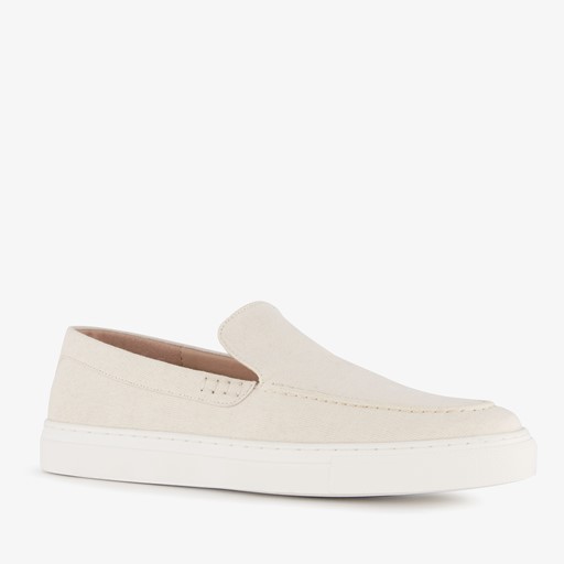 Heren instappers beige