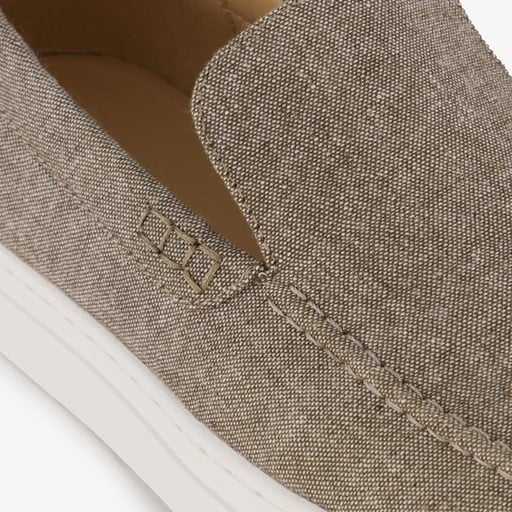 Heren instappers taupe