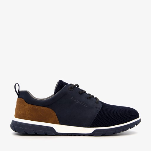 Heren sneakers navy bruin