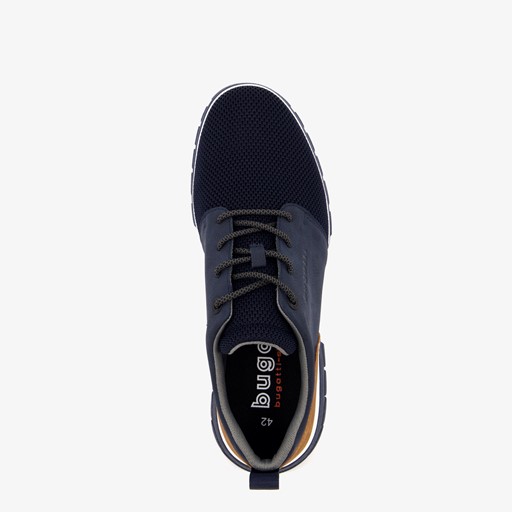 Heren sneakers navy bruin