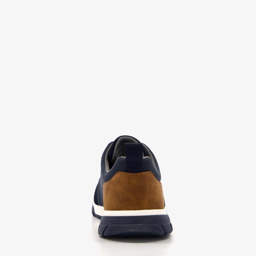 Heren sneakers navy bruin