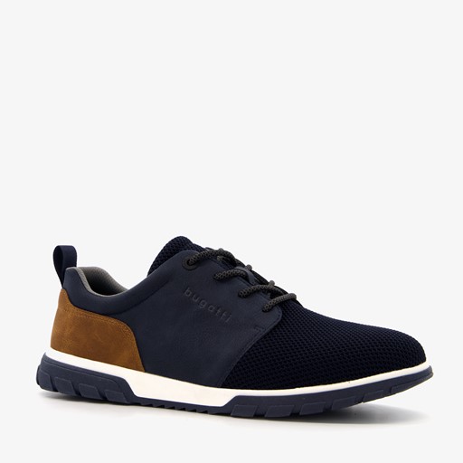 Heren sneakers navy bruin