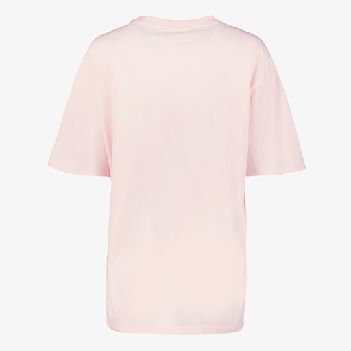 Oversized dames T-shirt met print roze