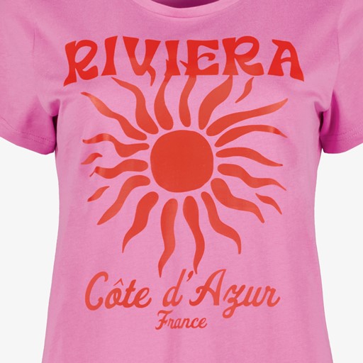 Dames T-shirt met print roze