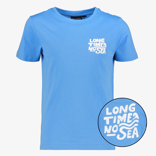 Jongens T-shirt met backprint blauw