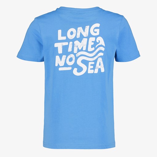 Jongens T-shirt met backprint blauw