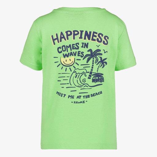 Jongens T-shirt met backprint groen
