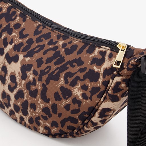 Dames crossbody tas met dierenprint