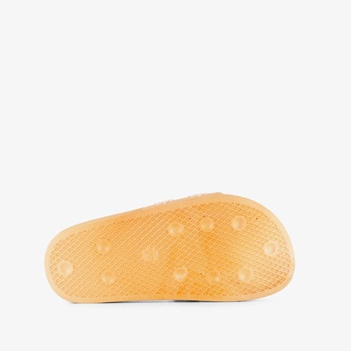 Kinder badslippers met zonnetjes geel