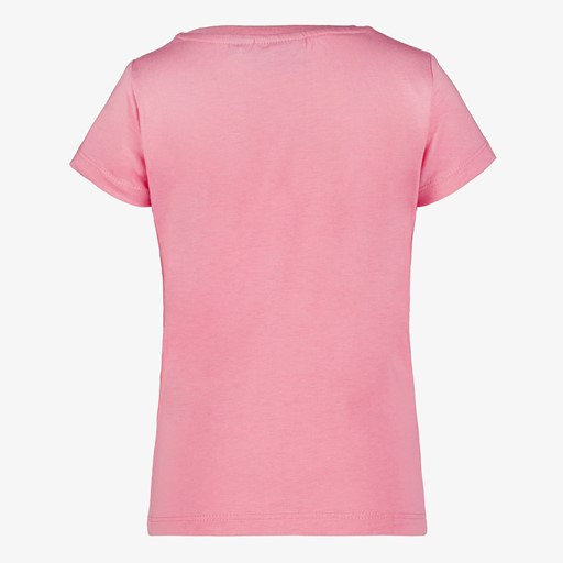 Meisjes T-shirt met kat en strik roze
