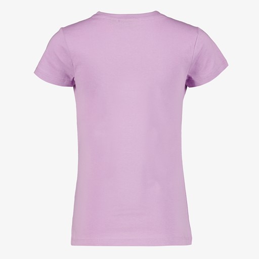 Meisjes T-shirt met tijgerkop lila