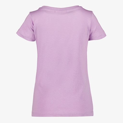 Meisjes T-shirt met bloemen lila