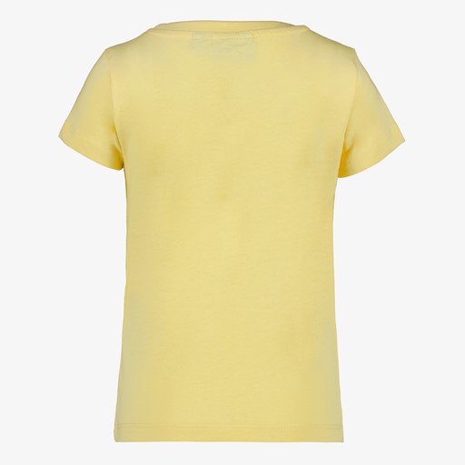 Meisjes T-shirt met kat en strik geel