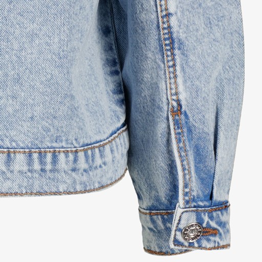 Meisjes spijkerjas met borduursels