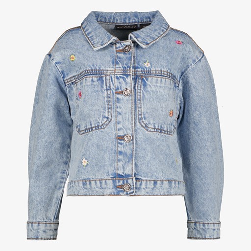Meisjes spijkerjas met borduursels