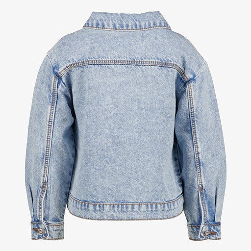 Meisjes spijkerjas met borduursels