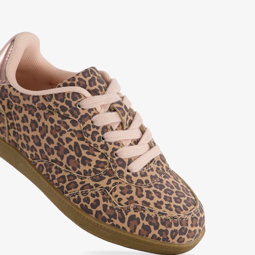 Meisjes sneakers met panterprint