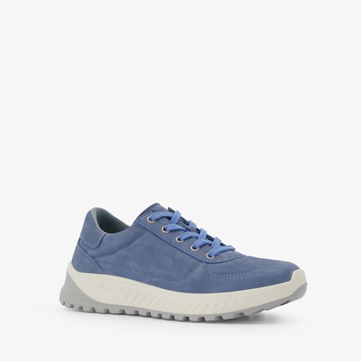 Leren dames sneakers blauw