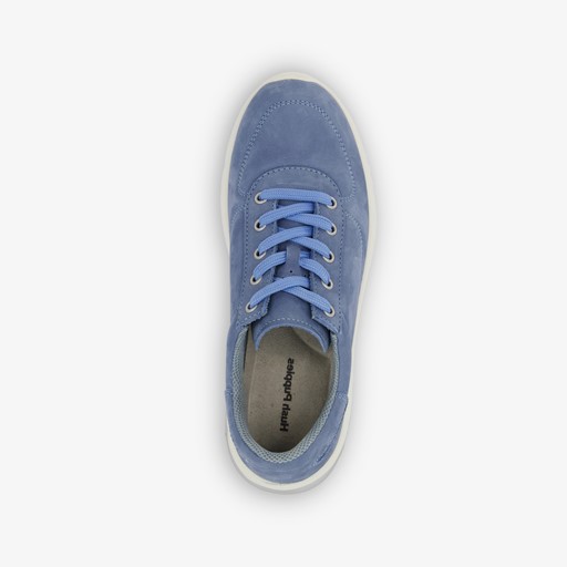 Leren dames sneakers blauw