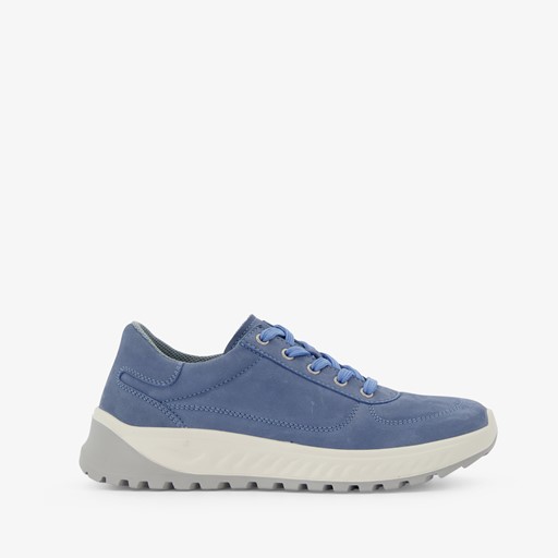 Leren dames sneakers blauw