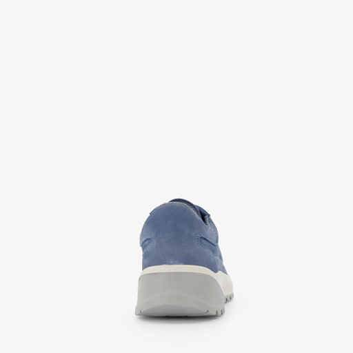 Leren dames sneakers blauw