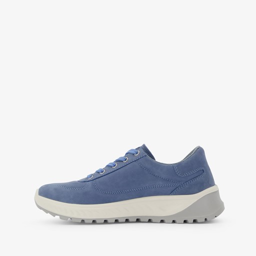 Leren dames sneakers blauw