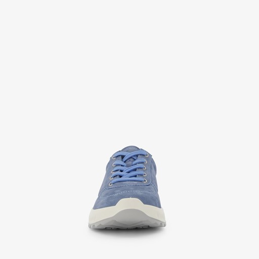 Leren dames sneakers blauw
