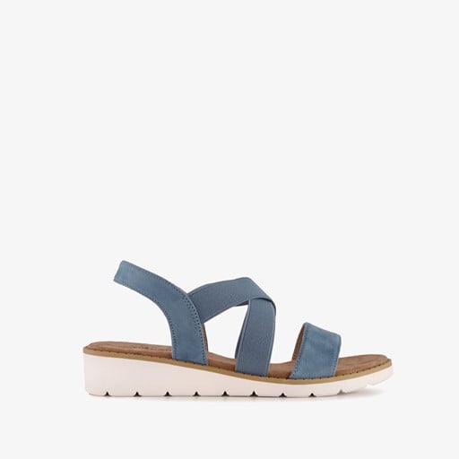 Dames sandalen denim blauw