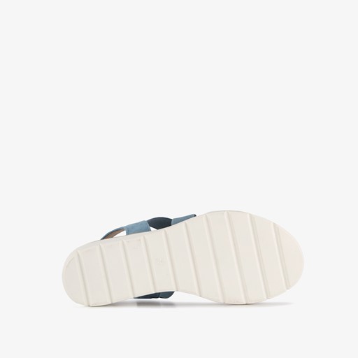 Dames sandalen denim blauw