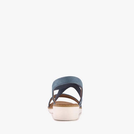 Dames sandalen denim blauw