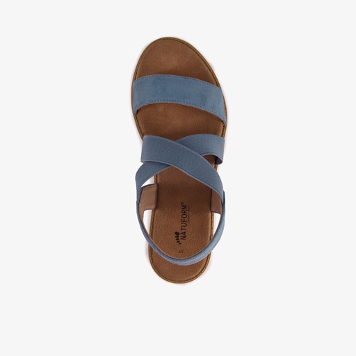 Dames sandalen denim blauw