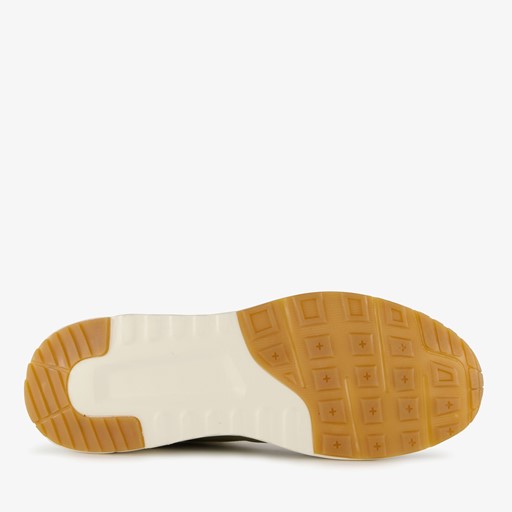 Heren sneakers groen beige