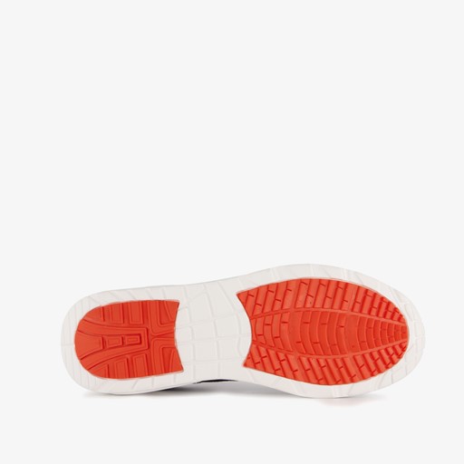 Heren sneakers met airzool wit blauw