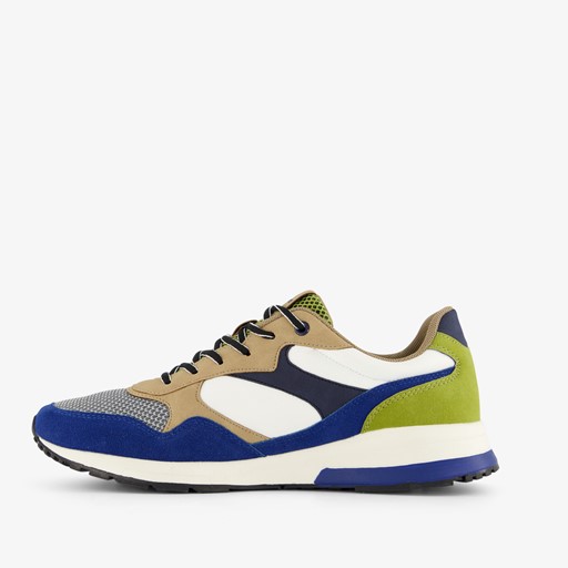 Heren sneakers blauw groen