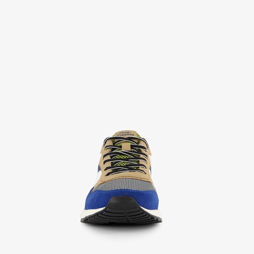 Heren sneakers blauw groen