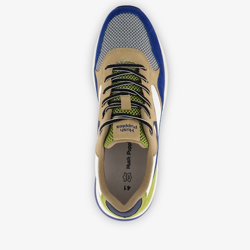 Heren sneakers blauw groen