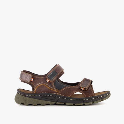 Leren heren sandalen cognac