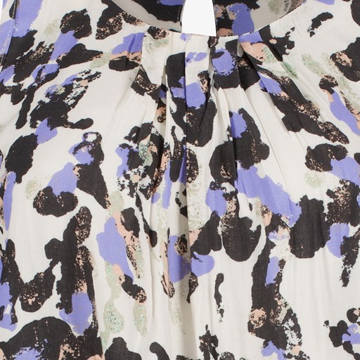 Dames singlet met print wit paars