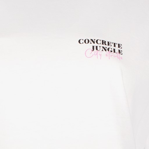 Dames T-shirt met backprint wit