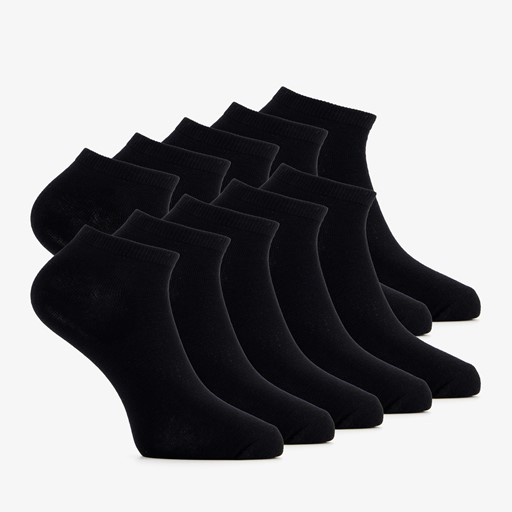10 paar zwarte sneakersokken