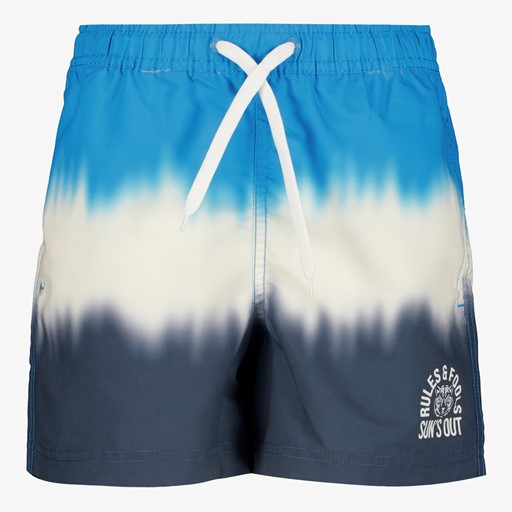 Jongens zwemshort met print blauw