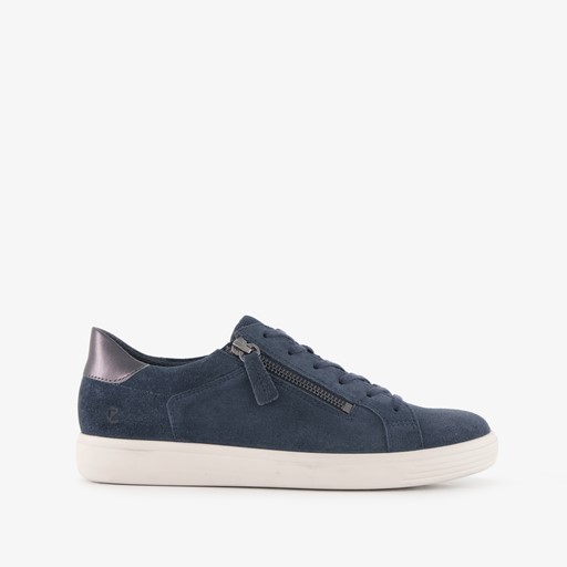 ECCO Classic leren dames sneakers blauw