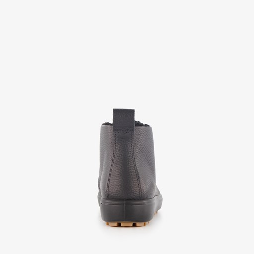 ECCO Soft 7 Tred leren dames veterschoenen zwart