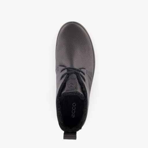 ECCO Soft 7 Tred leren dames veterschoenen zwart