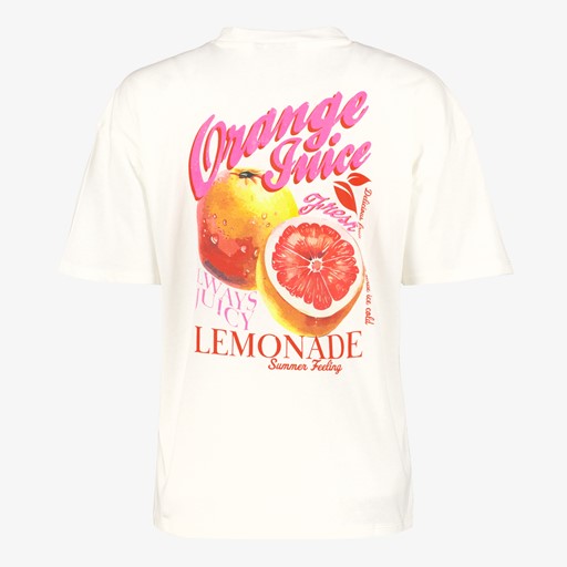 Dames T-shirt met backprint fruit