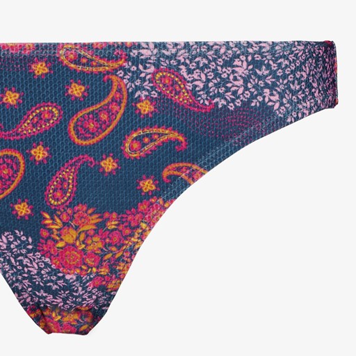 Dames bikinibroekje met print blauw