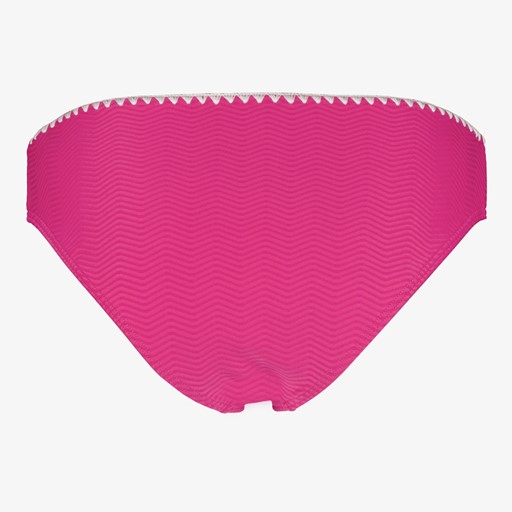Dames bikinibroekje met structuur roze wit